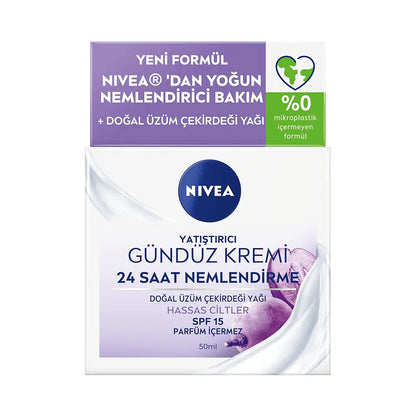 Nivea Soothing &amp; Moisturizing Day Cream with Grape Seed Oil 50ml