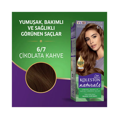 Wella Koleston Naturals Maxi 6/7 Chocolate Brown Hair Dye