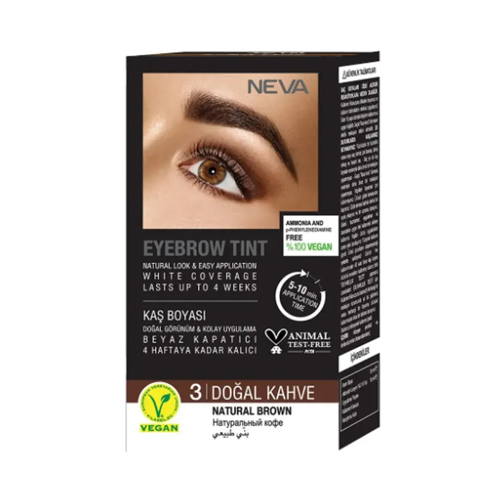 Neva Eyebrow Dye in 3 Natural Brown for Defined Brows