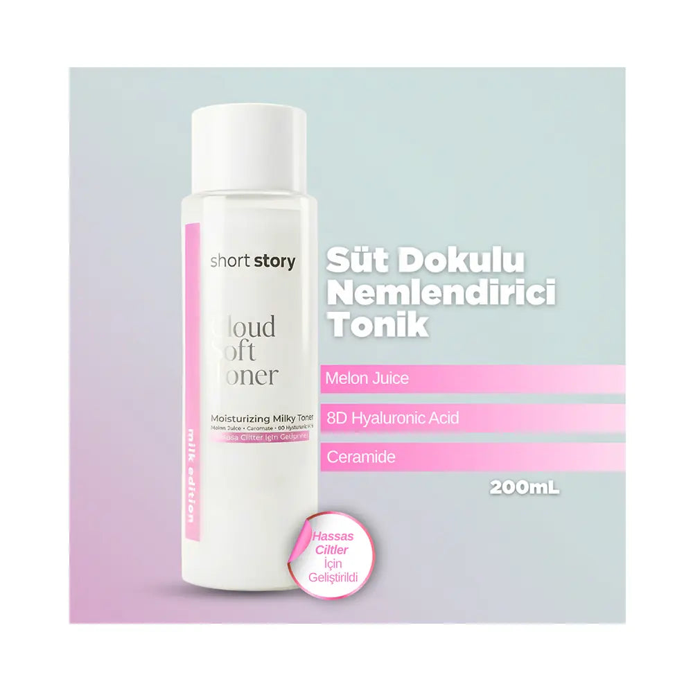 Short Story Cloud Soft Toner Milky Hydrating Tonic 200 ml