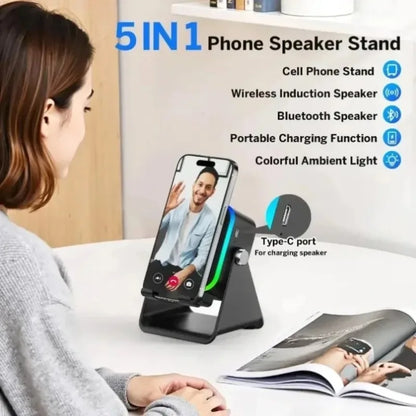 5-in-1 GlowSound Wireless Stand Speaker