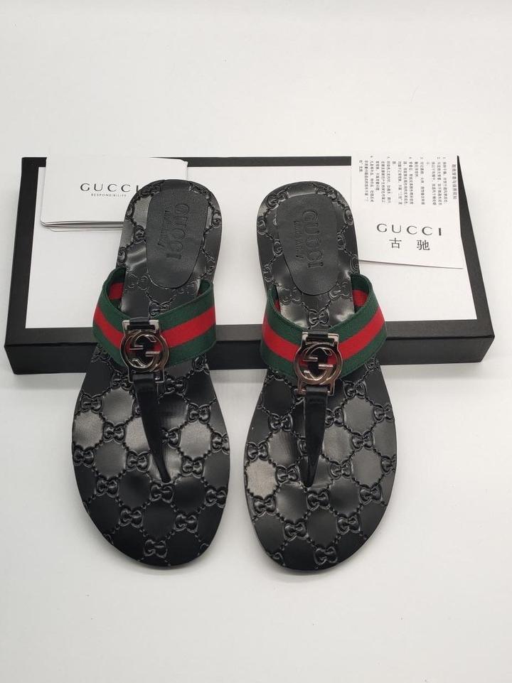 Gucci Leather Slippers for Men – Luxury Comfort &amp; Style (New)