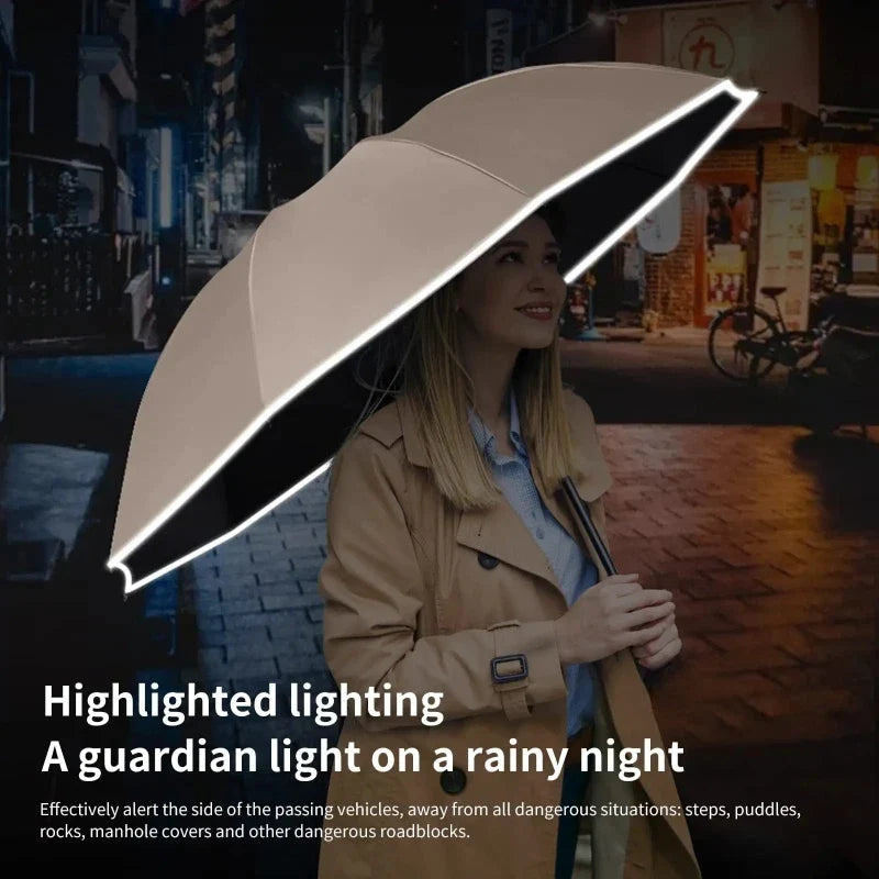 StormGuard Reverse Fold Umbrella | Windproof &amp; UV Protection Travel Companion