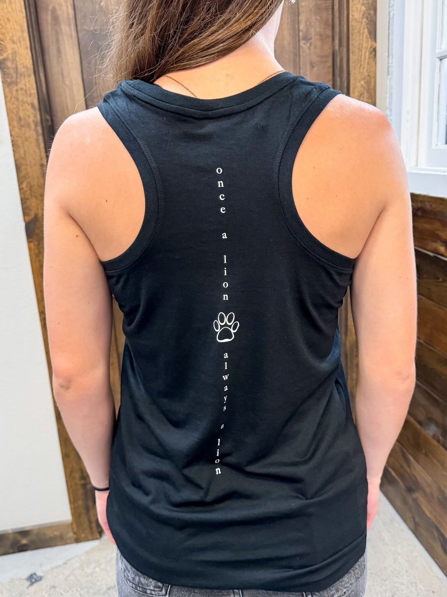 Once A Lion Tank - Black