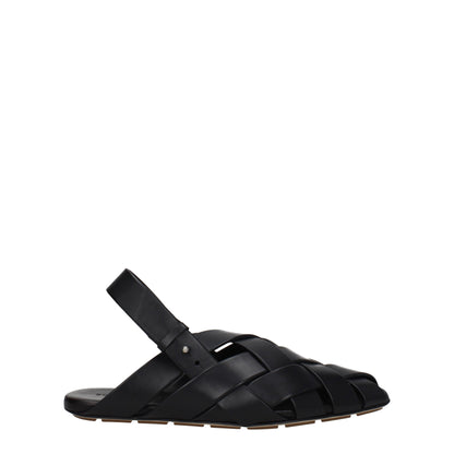 Bottega Veneta Sandali Uomo Pelle Nero