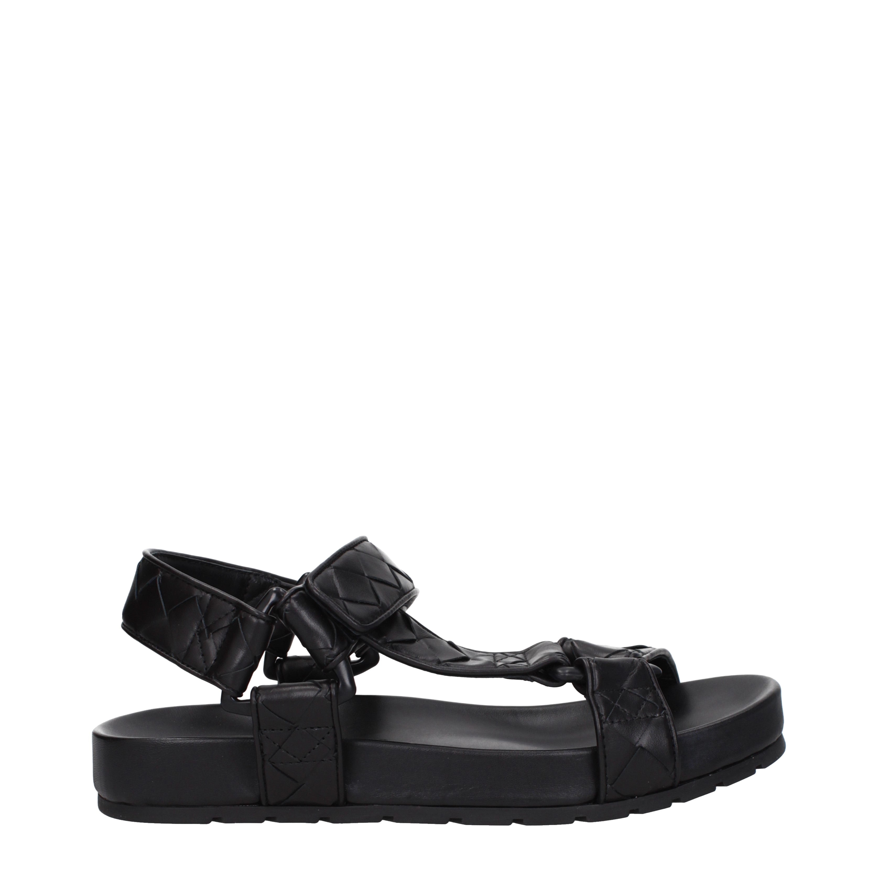 Bottega Veneta Sandali Uomo Pelle Nero