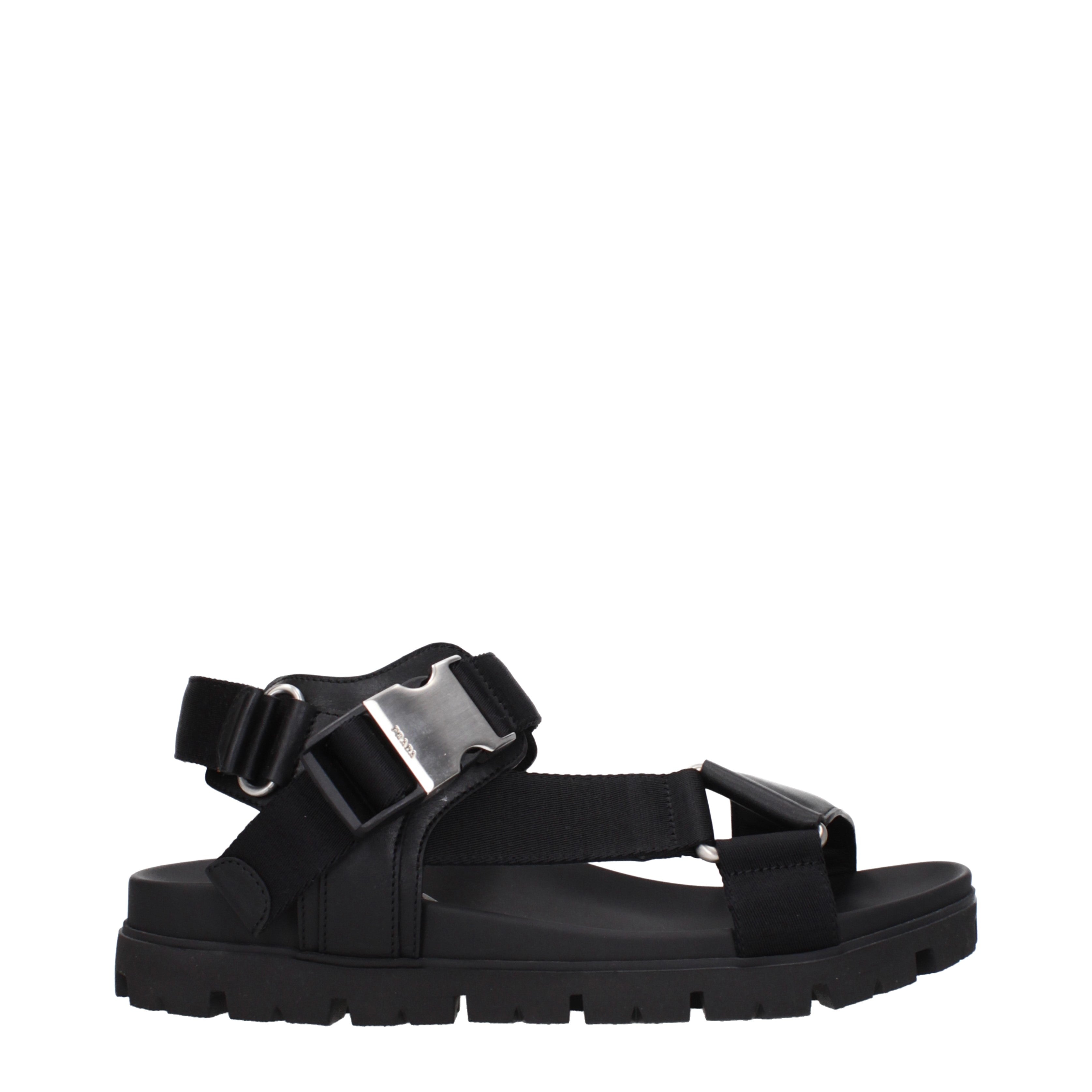 Prada Sandali Uomo Pelle Nero