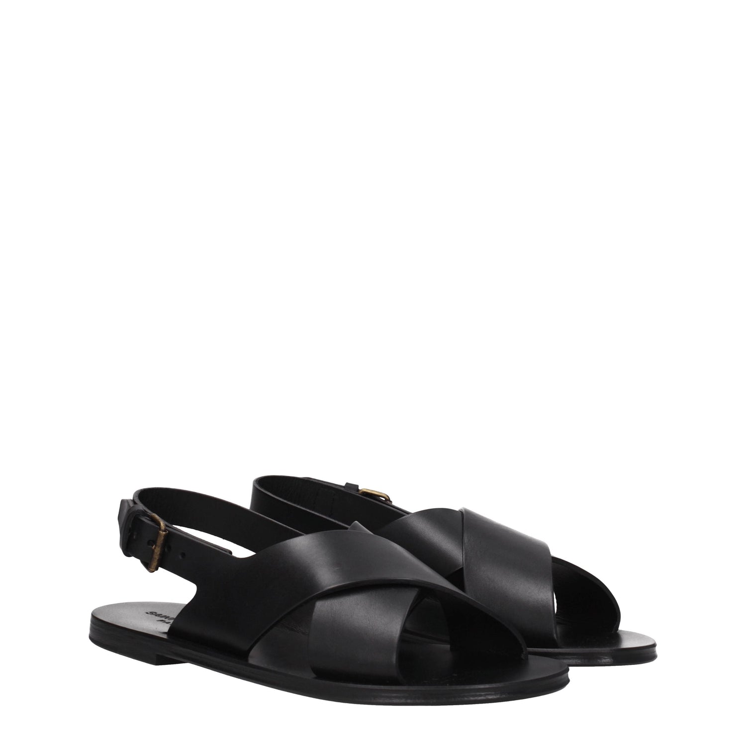 Saint Laurent Sandali Uomo Pelle Nero