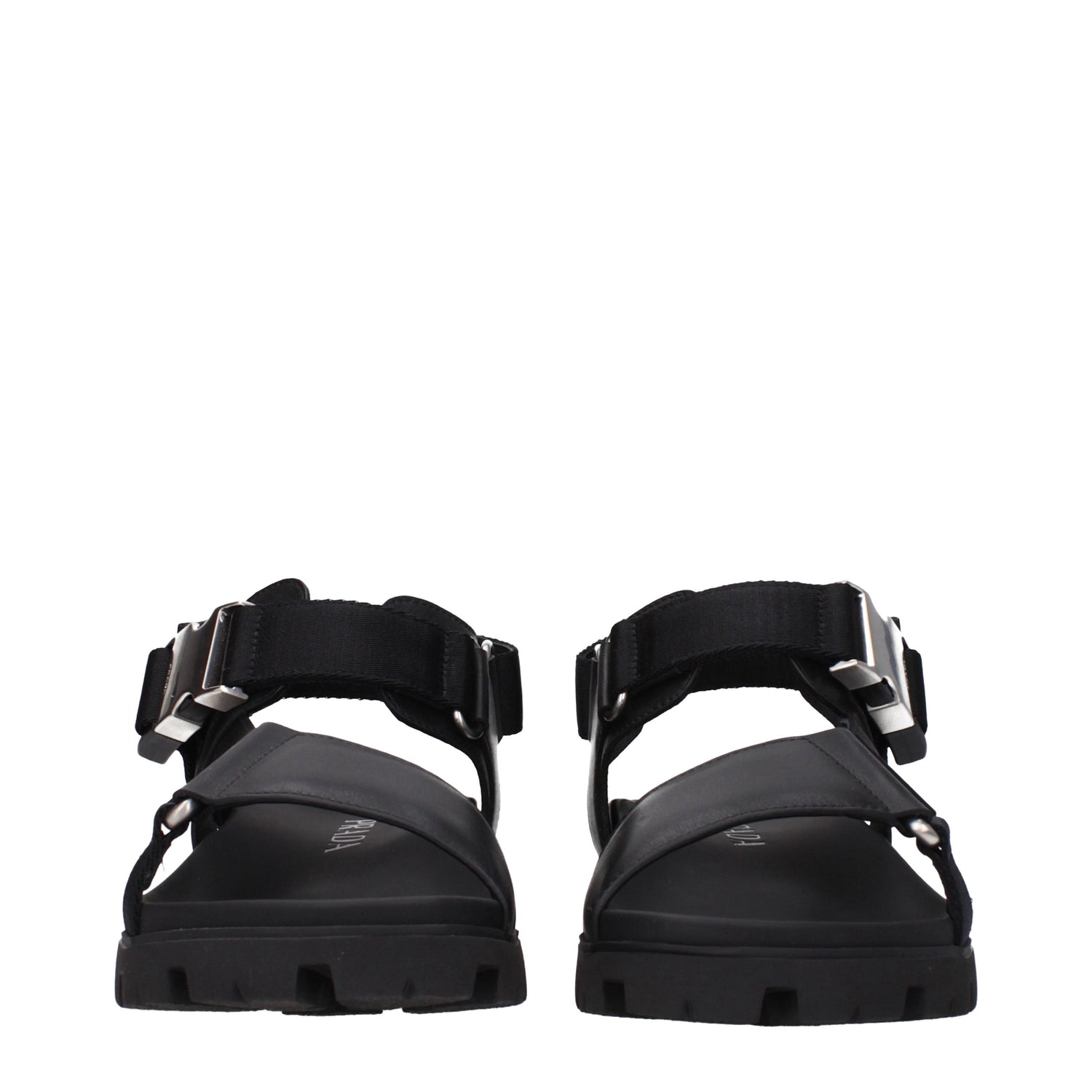 Prada Sandali Uomo Pelle Nero