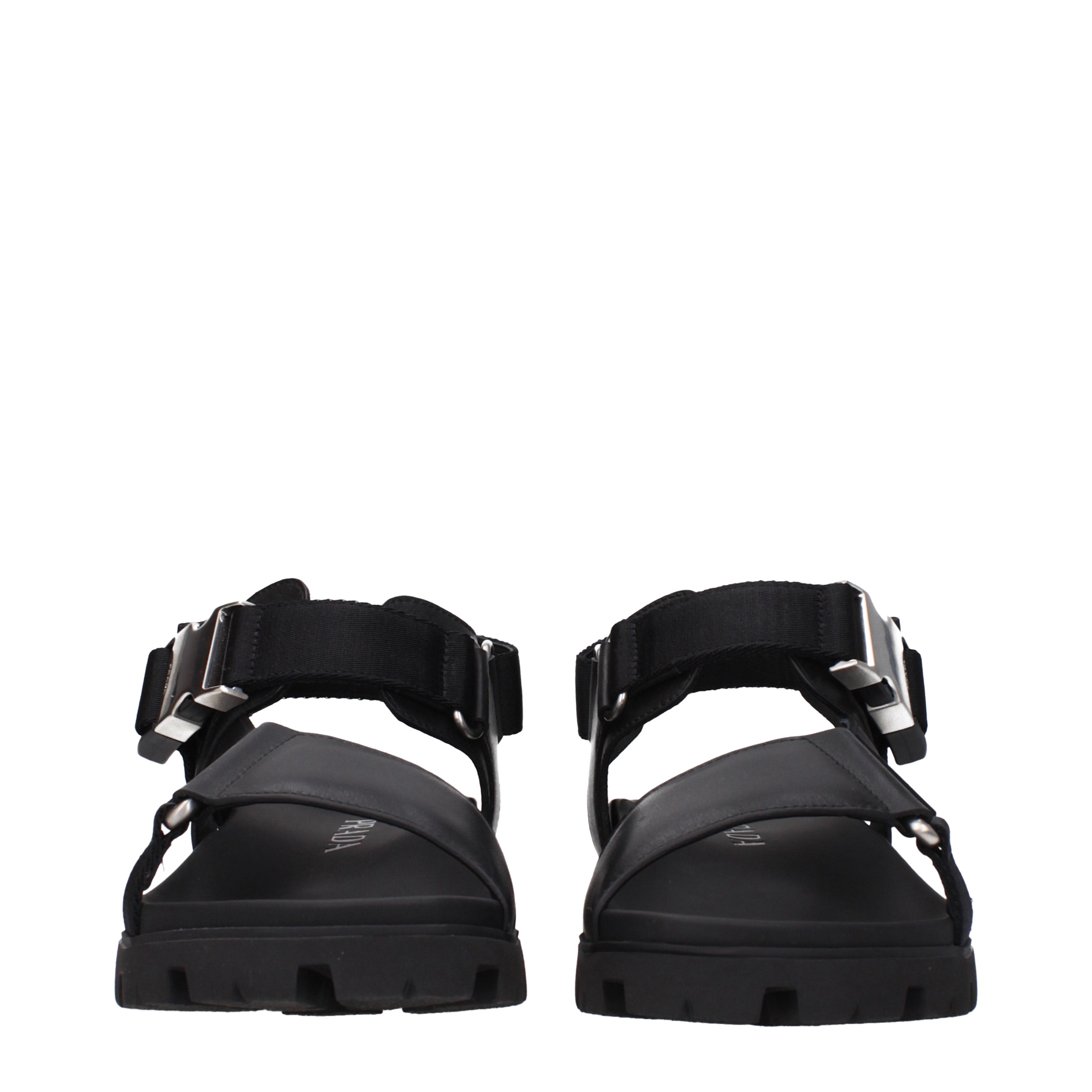 Prada Sandali Uomo Pelle Nero