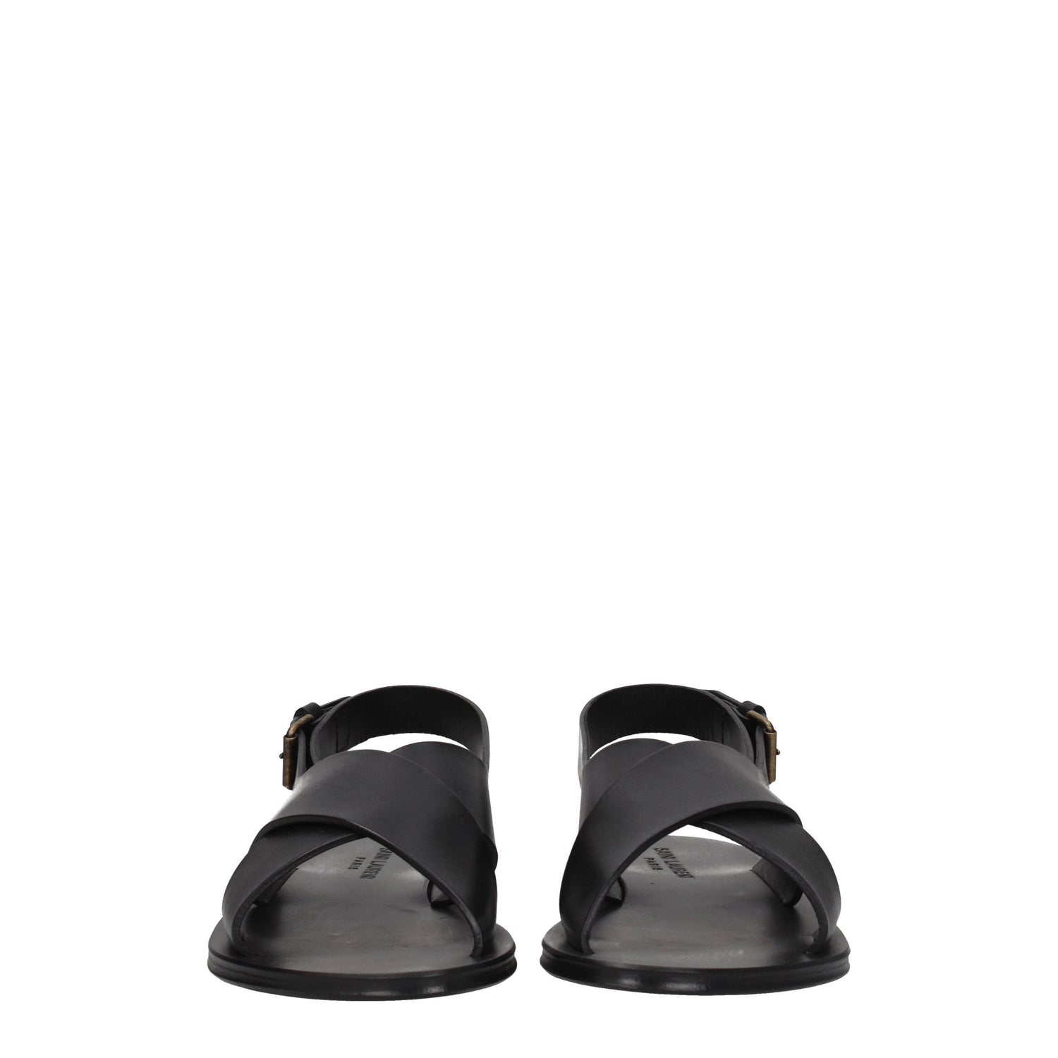 Saint Laurent Sandali Uomo Pelle Nero