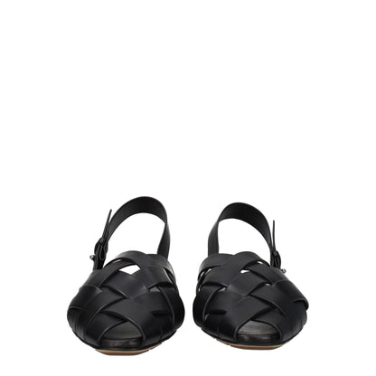 Bottega Veneta Sandali Uomo Pelle Nero
