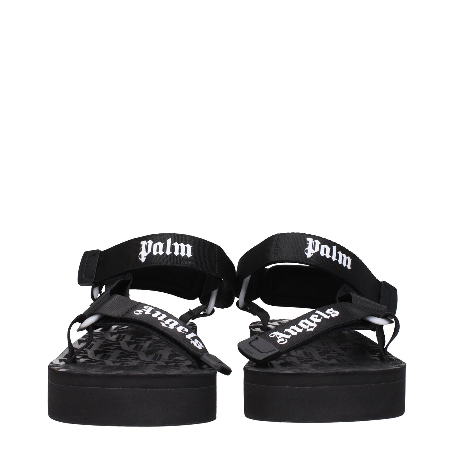 Palm Angels Sandali Suicoike Uomo Tessuto Nero