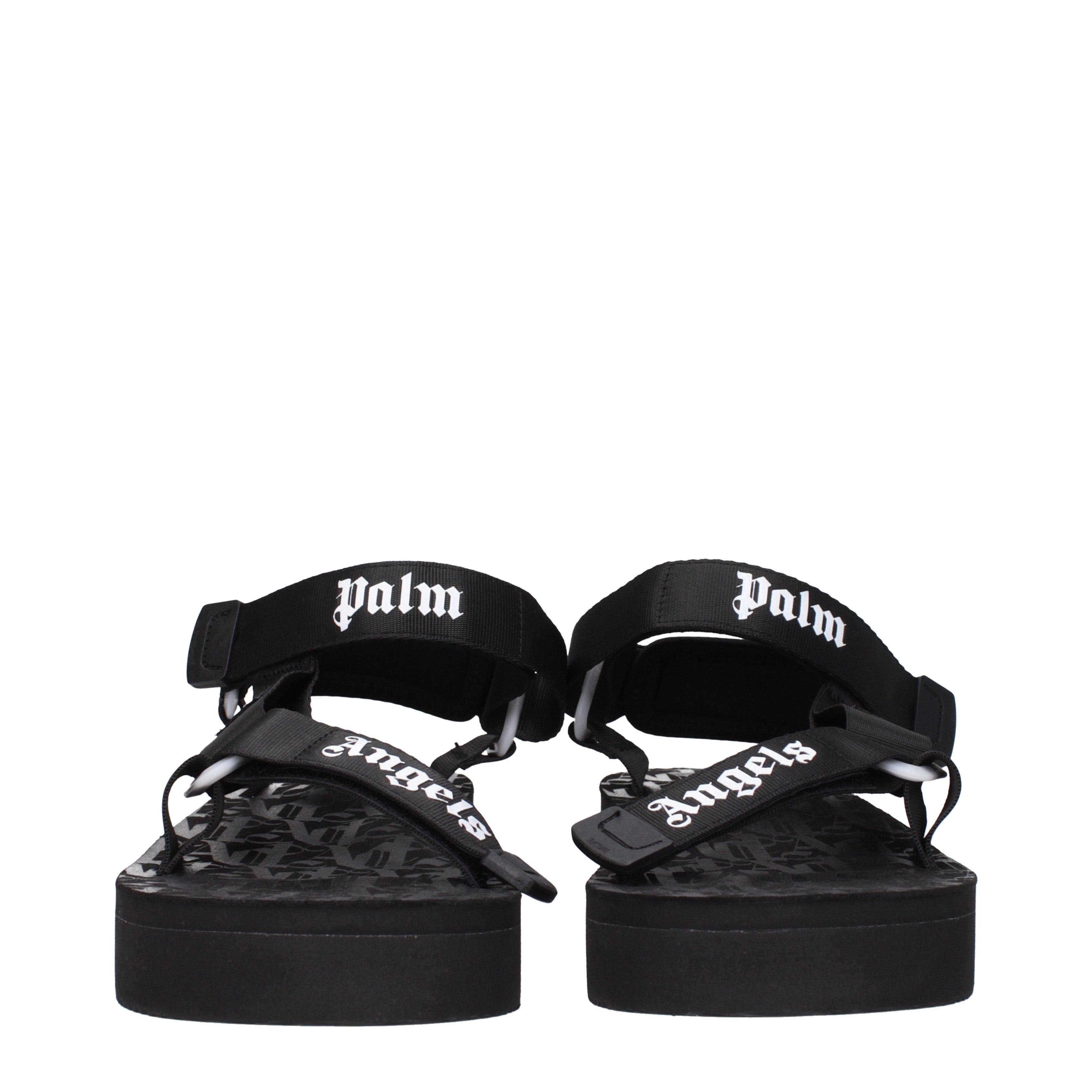 Palm Angels Sandali Suicoike Uomo Tessuto Nero
