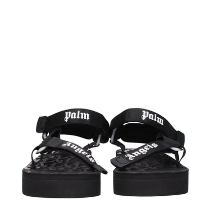 Palm Angels Sandali Suicoike Uomo Tessuto Nero