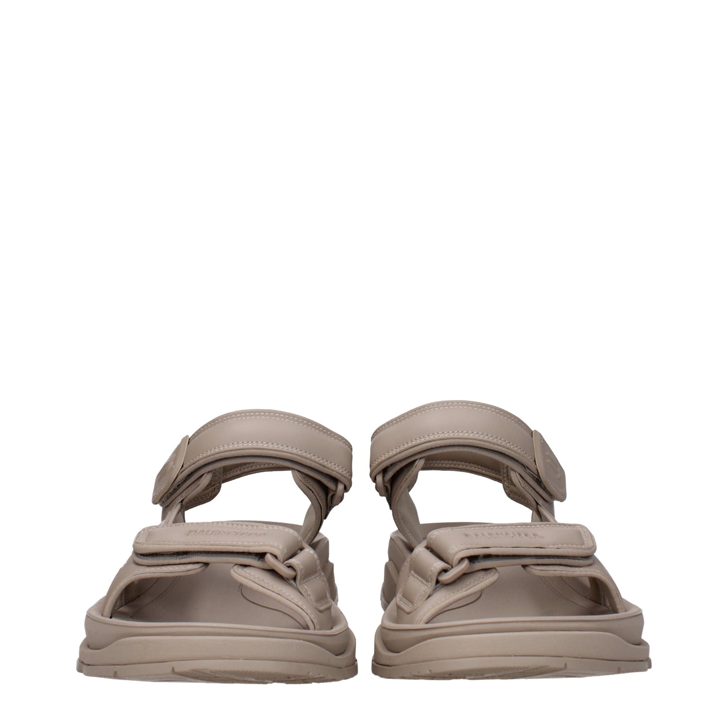 Balenciaga Sandali Tourist Uomo Pelle Beige/Talpa