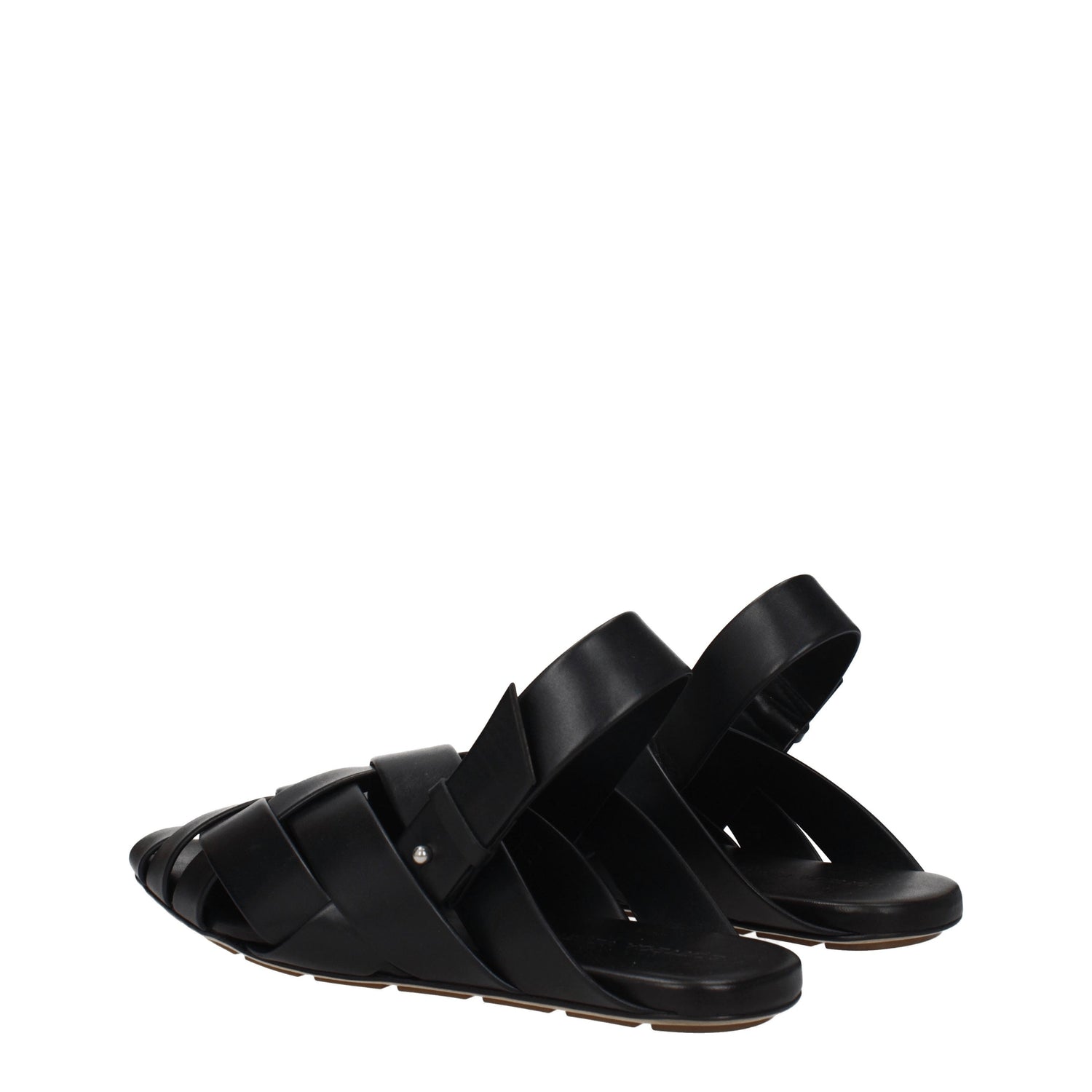 Bottega Veneta Sandali Uomo Pelle Nero