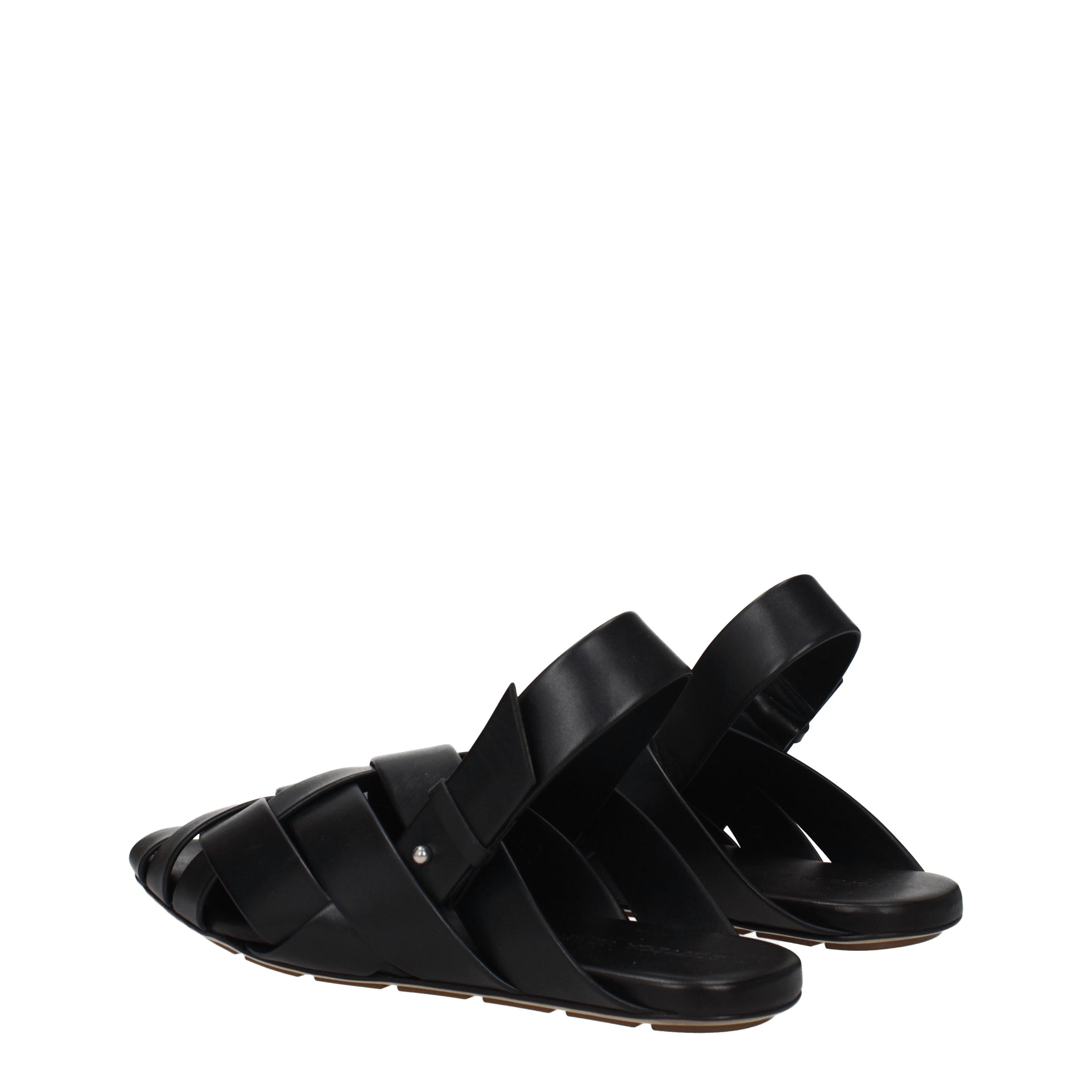 Bottega Veneta Sandali Uomo Pelle Nero