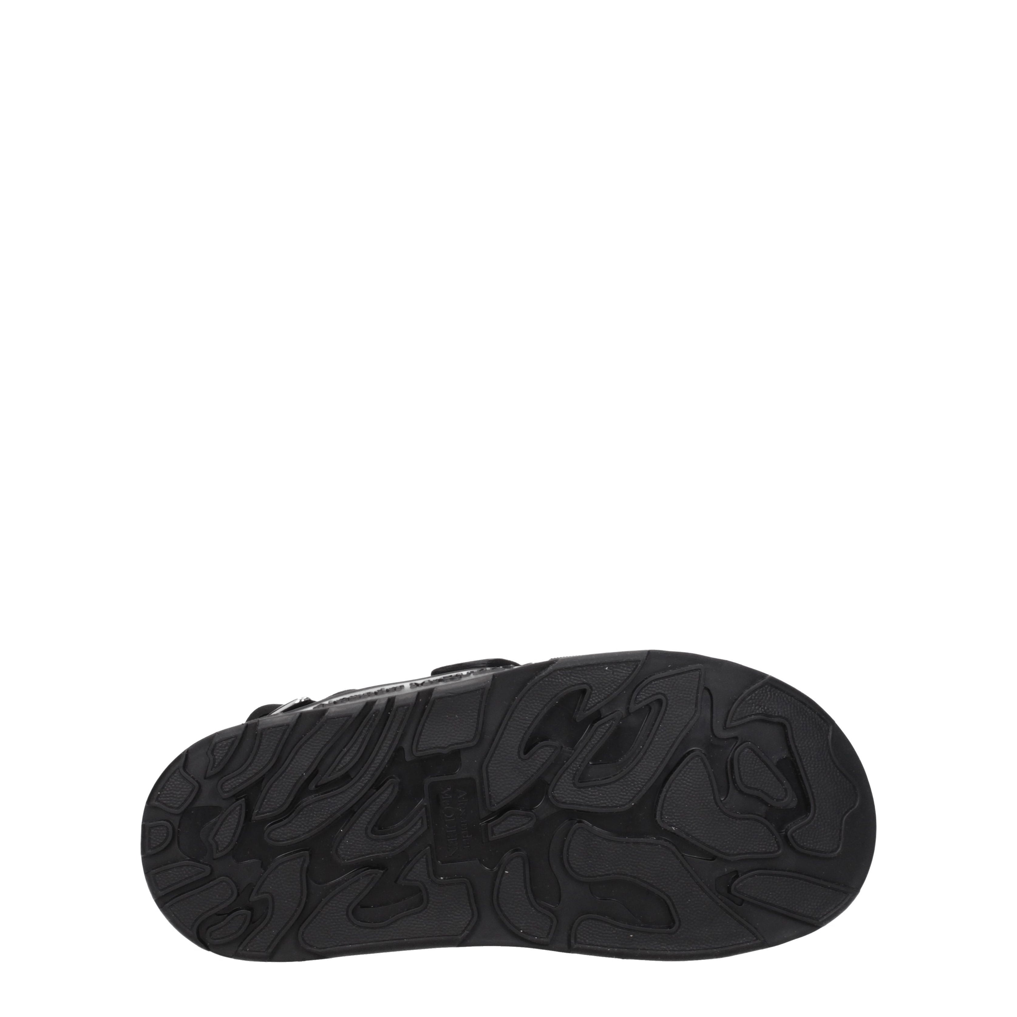 Alexander McQueen Sandali Uomo Camoscio Nero