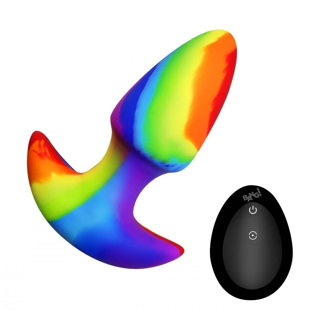 Bang Thrusting and Vibrating Silicone Butt Plug