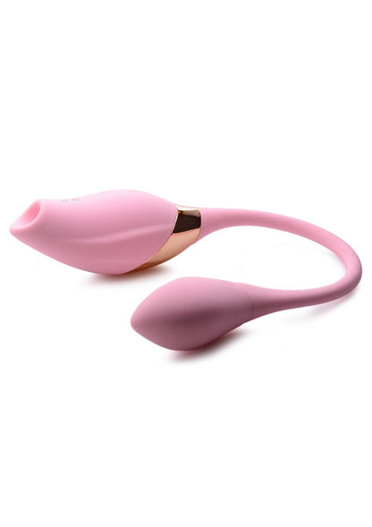 Shegasm Tandem Plus Silicone Suction Clitoral Stimulator &amp; Vibrating Egg
