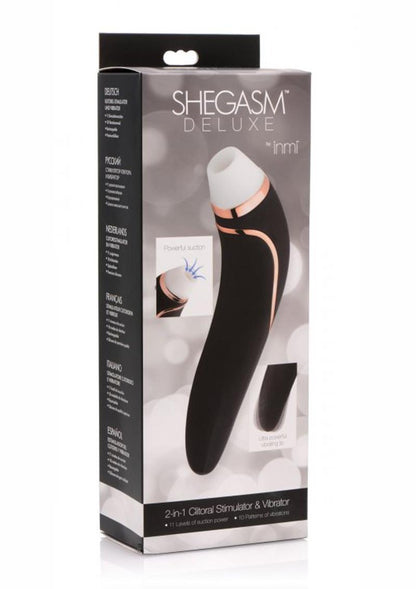 Shegasm Deluxe 2-in-1 Clitoral Stimulator And Vibrator