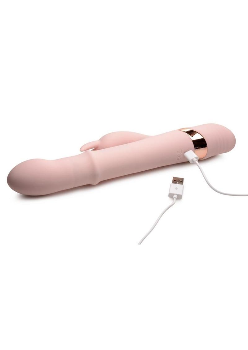 inmi 10X Bunny Slide Sliding Ring Silicone Rabbit Vibrator