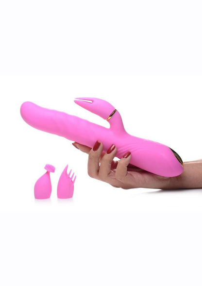 inmi 10X Versa-Thrust Rechargeable Silicone Rabbit Vibrator