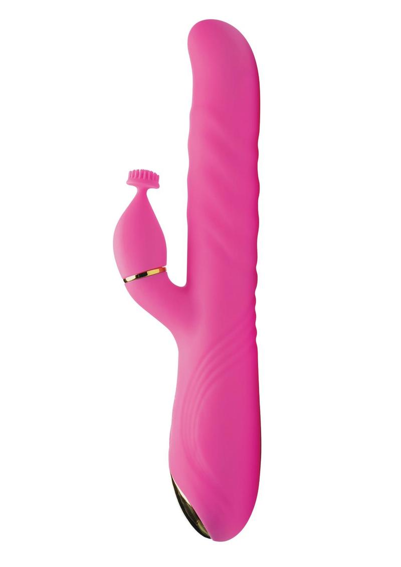 inmi 10X Versa-Thrust Rechargeable Silicone Rabbit Vibrator