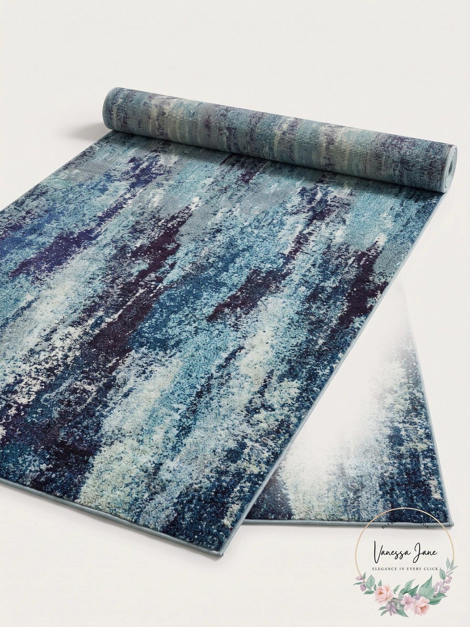 Jardin Lilly Turquoise 3.3 x 5.3 Area Rug