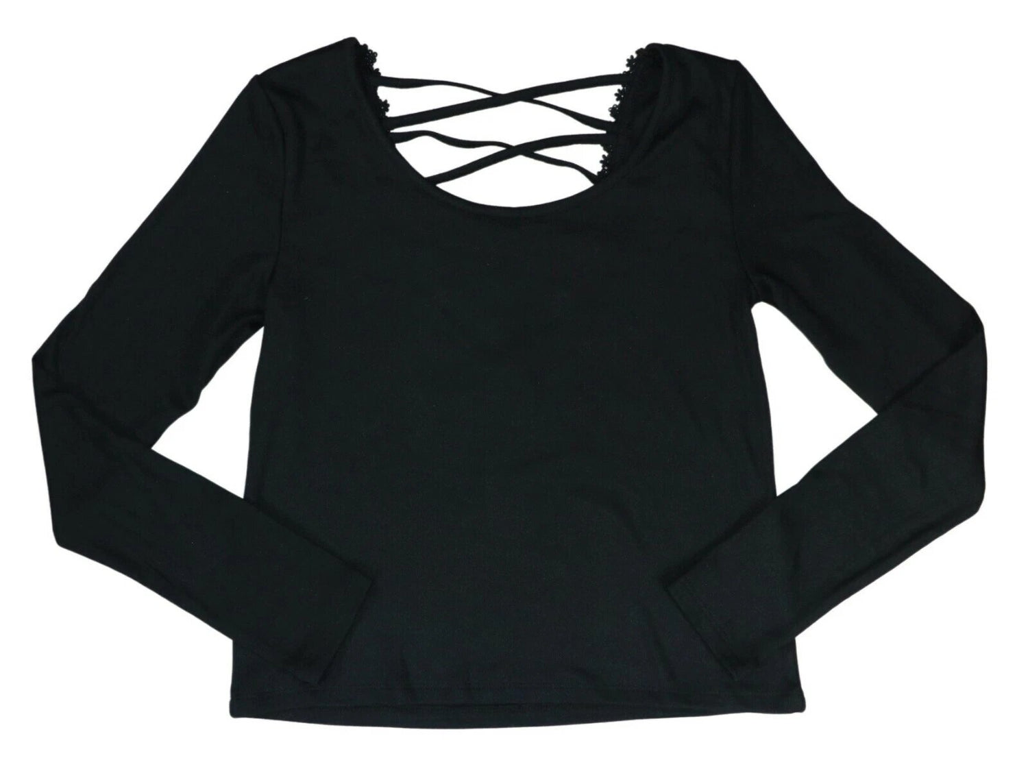 Derek Heart Juniors Rib-Knit Cage- Strappy Back Top