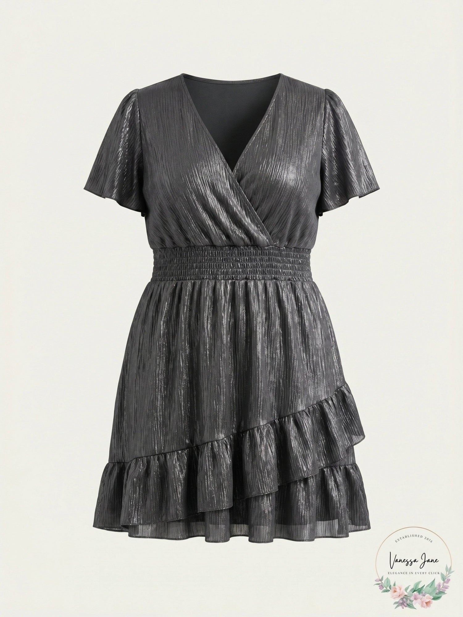 Michael Michael Kors Ruffled Faux-Wrap Dress