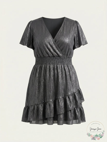 Michael Michael Kors Ruffled Faux-Wrap Dress