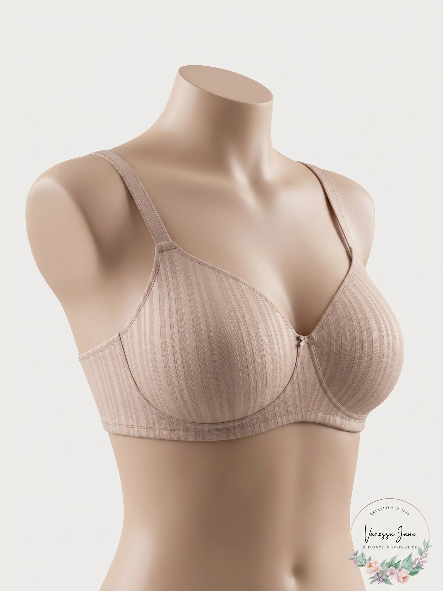 Parfait P5252 Full Figure Womens Aline Wire Free Padded Bra, 34H/Nude