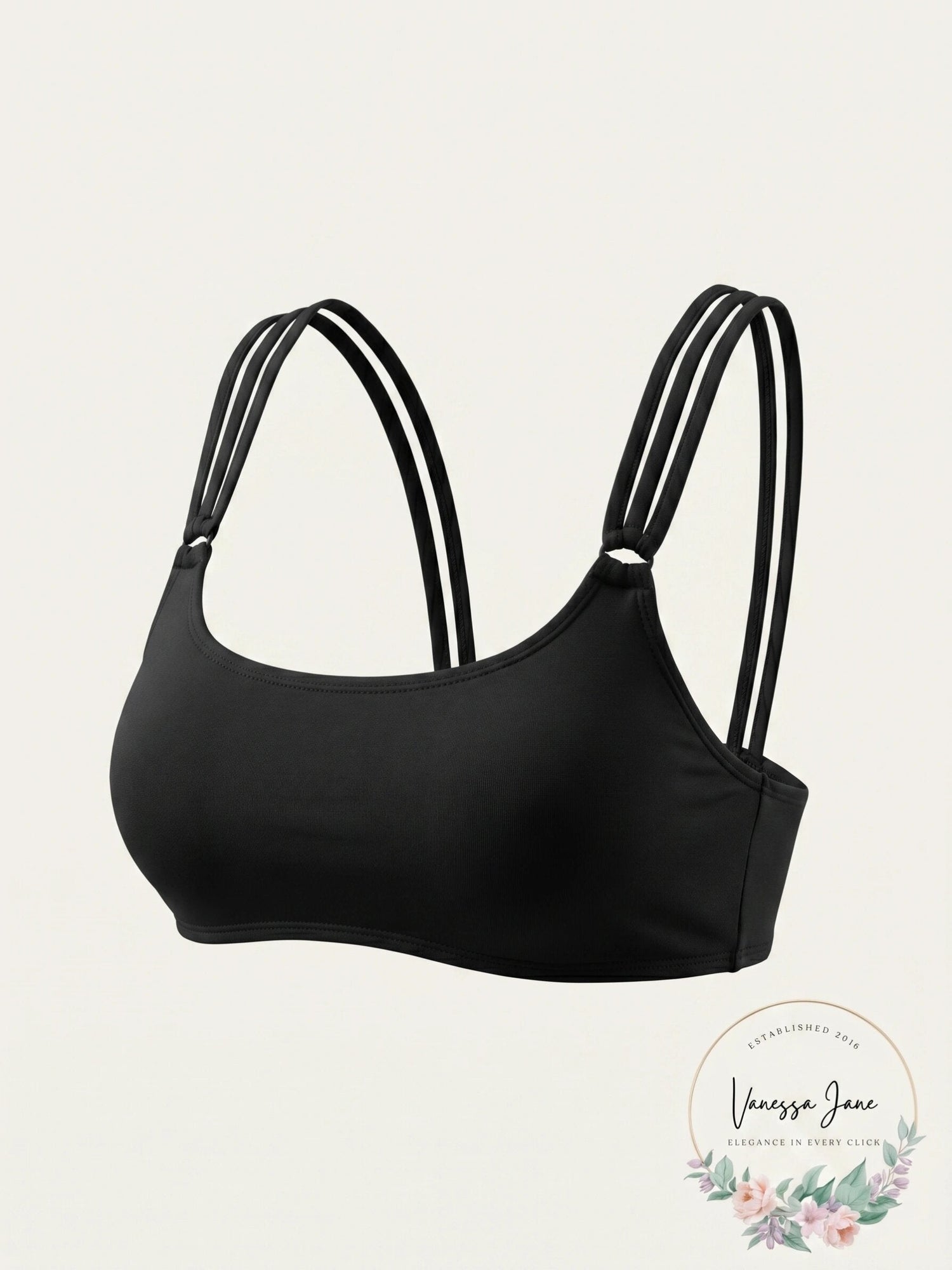 California Waves Juniors Ribbed Back Bralette Top, Size Small