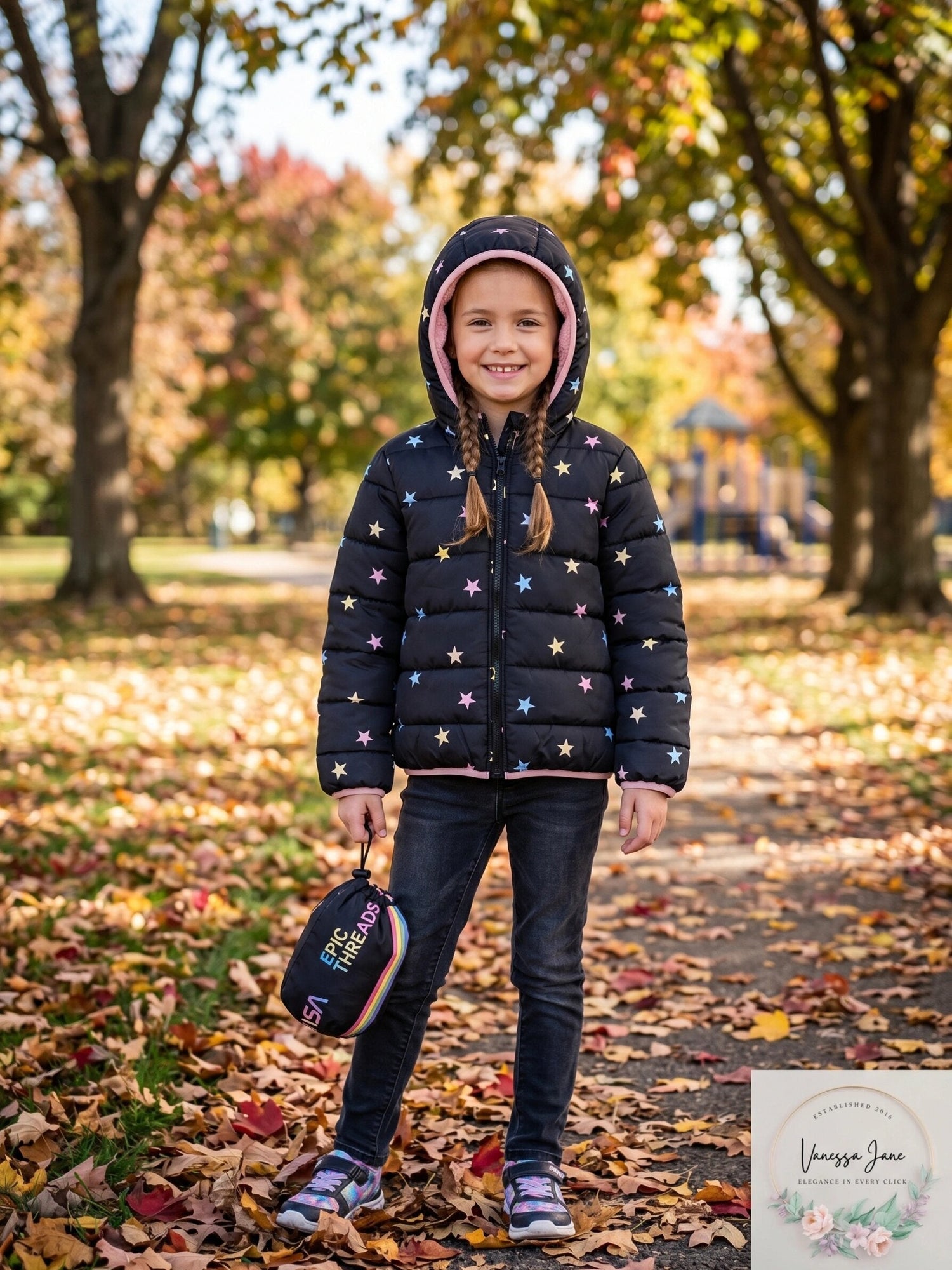 Epic Threads Little Kids Water-Resistant Packable Pals Jacket
