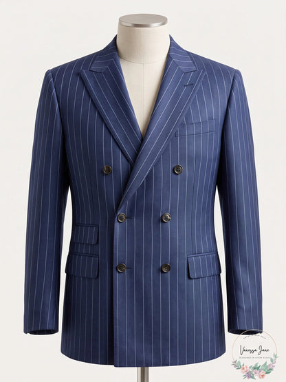 Lauren Ralph Lauren Mens Wool Blend Business Two-Button Blazer