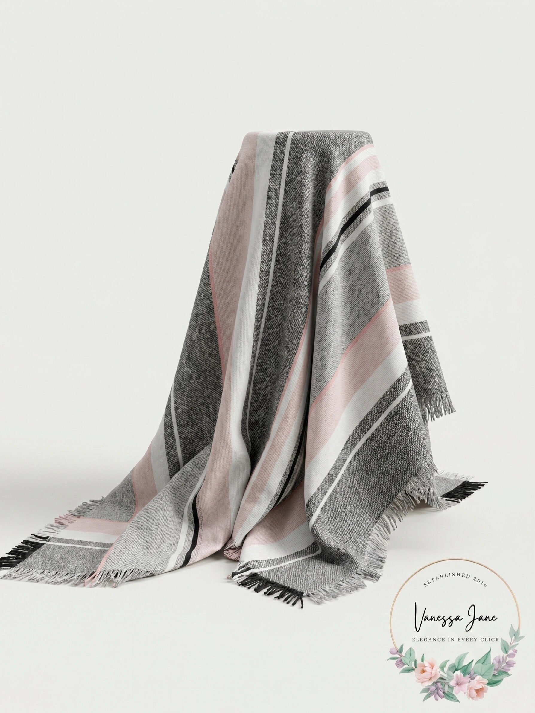 Steve Madden Sparkle Striped Travel Wrap &amp; Scarf