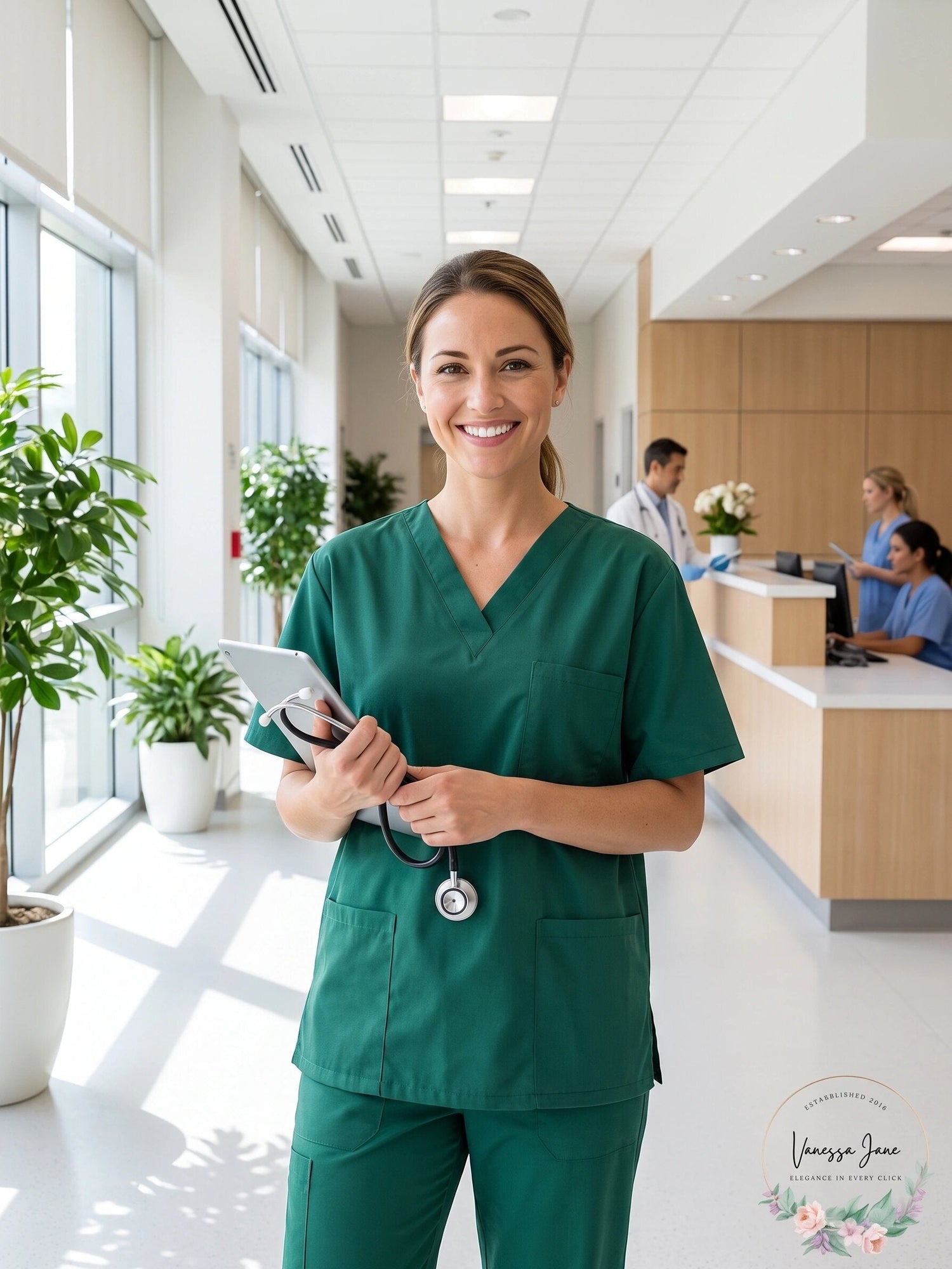 Ave Women’s Medical V-Neck Scrub Top