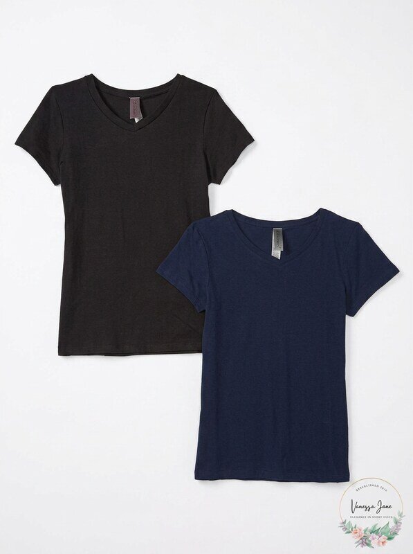 Clementine Girls Everyday Crew Neck T-Shirt 2 Pack