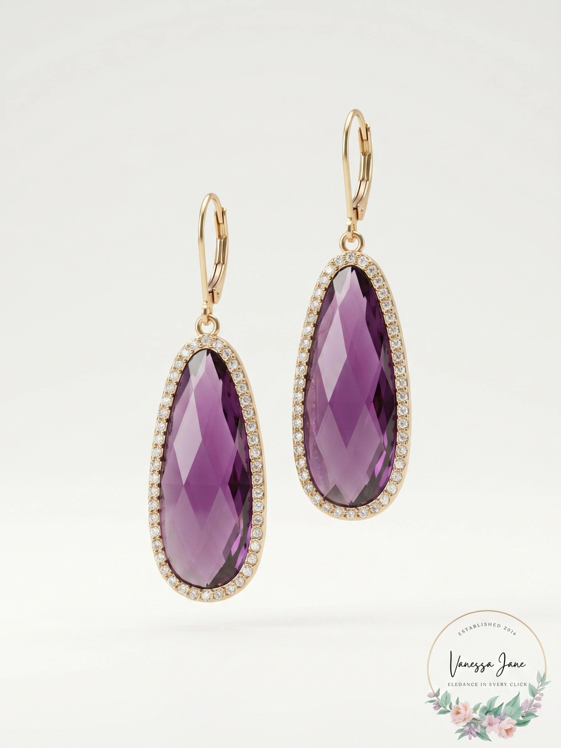 Lonna &amp; Lilly Large Stone Drop Earrings