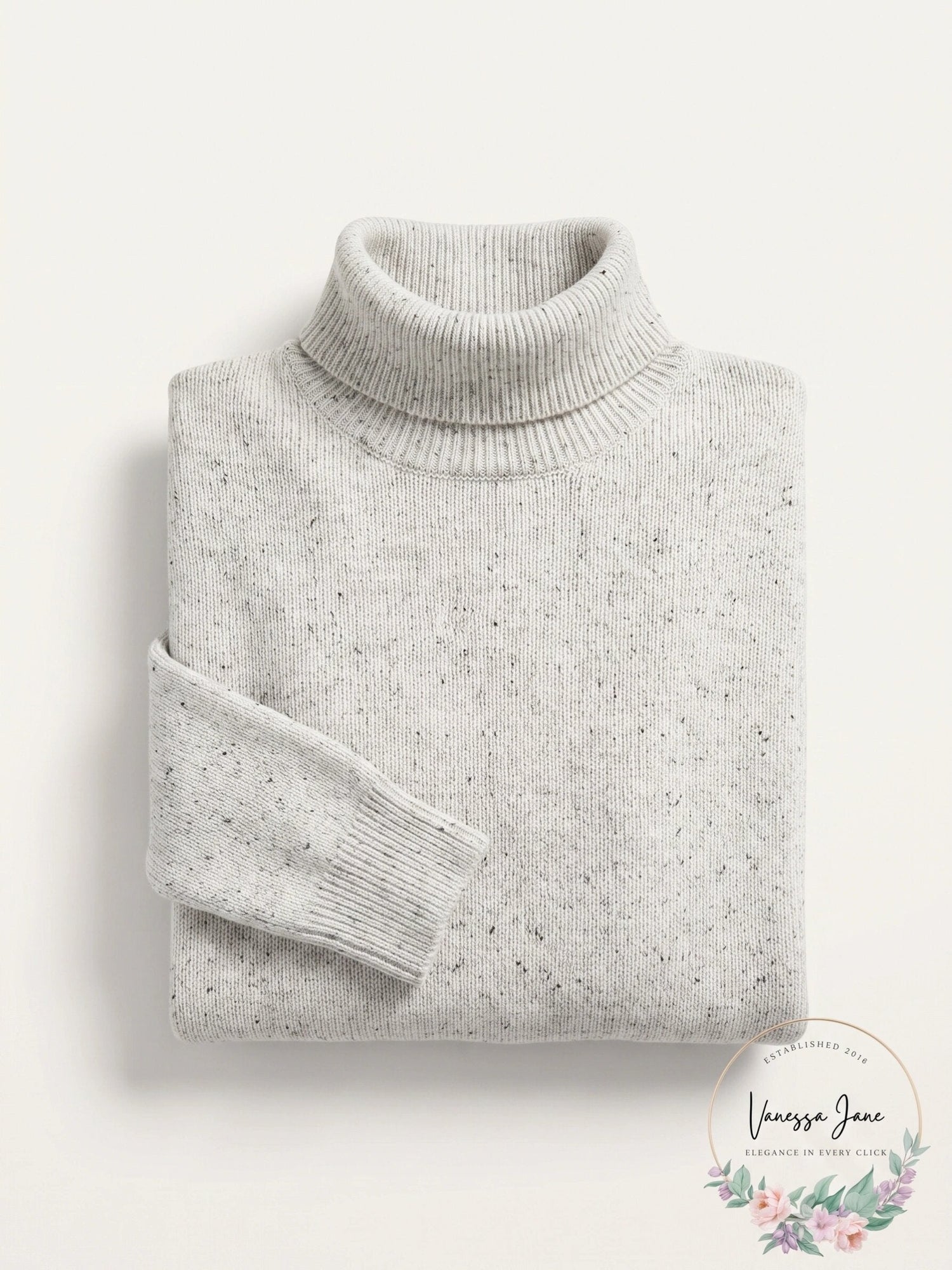 Charter Club Pure Cashmere Turtleneck Sweater, Ice Grey Heather, Size S