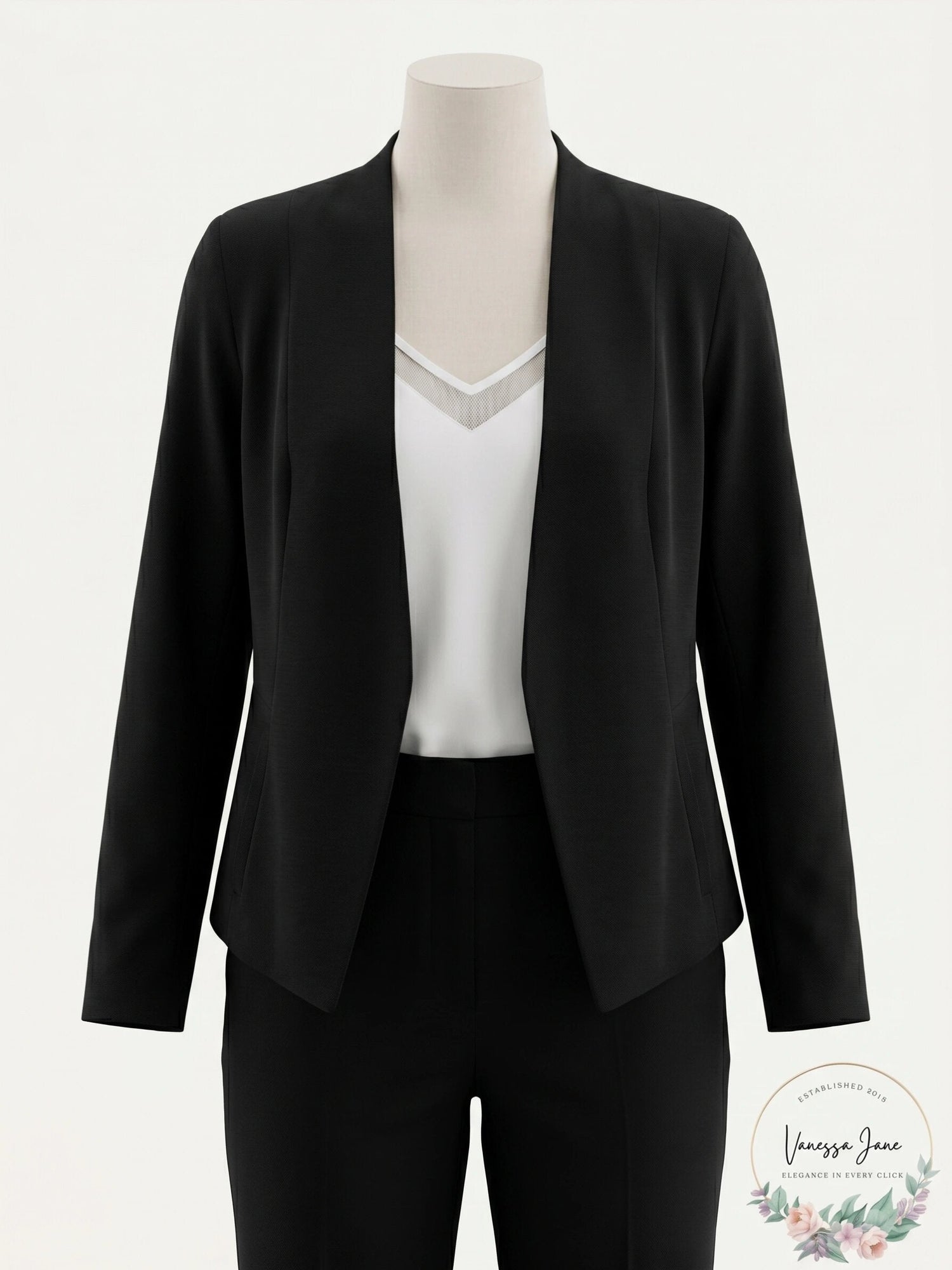 1.State Womens Open-Front Blazer, Size Small