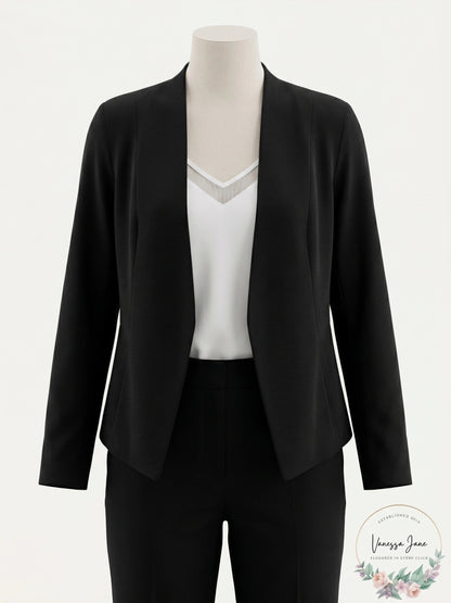 1.State Womens Open-Front Blazer, Size Small