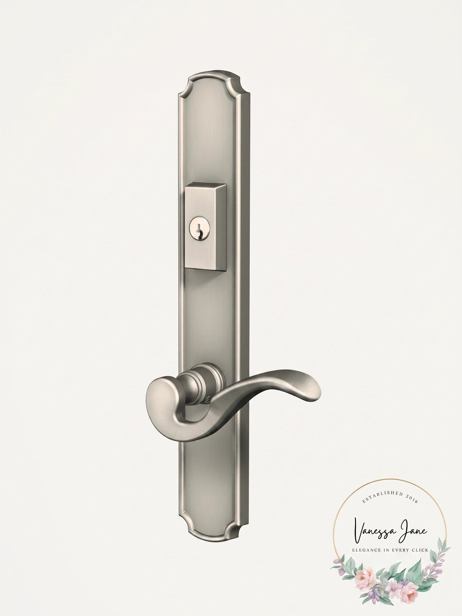 Baldwin MP002.ACT5 Bismark Keyed Entry Multi Point Trim Lever Set