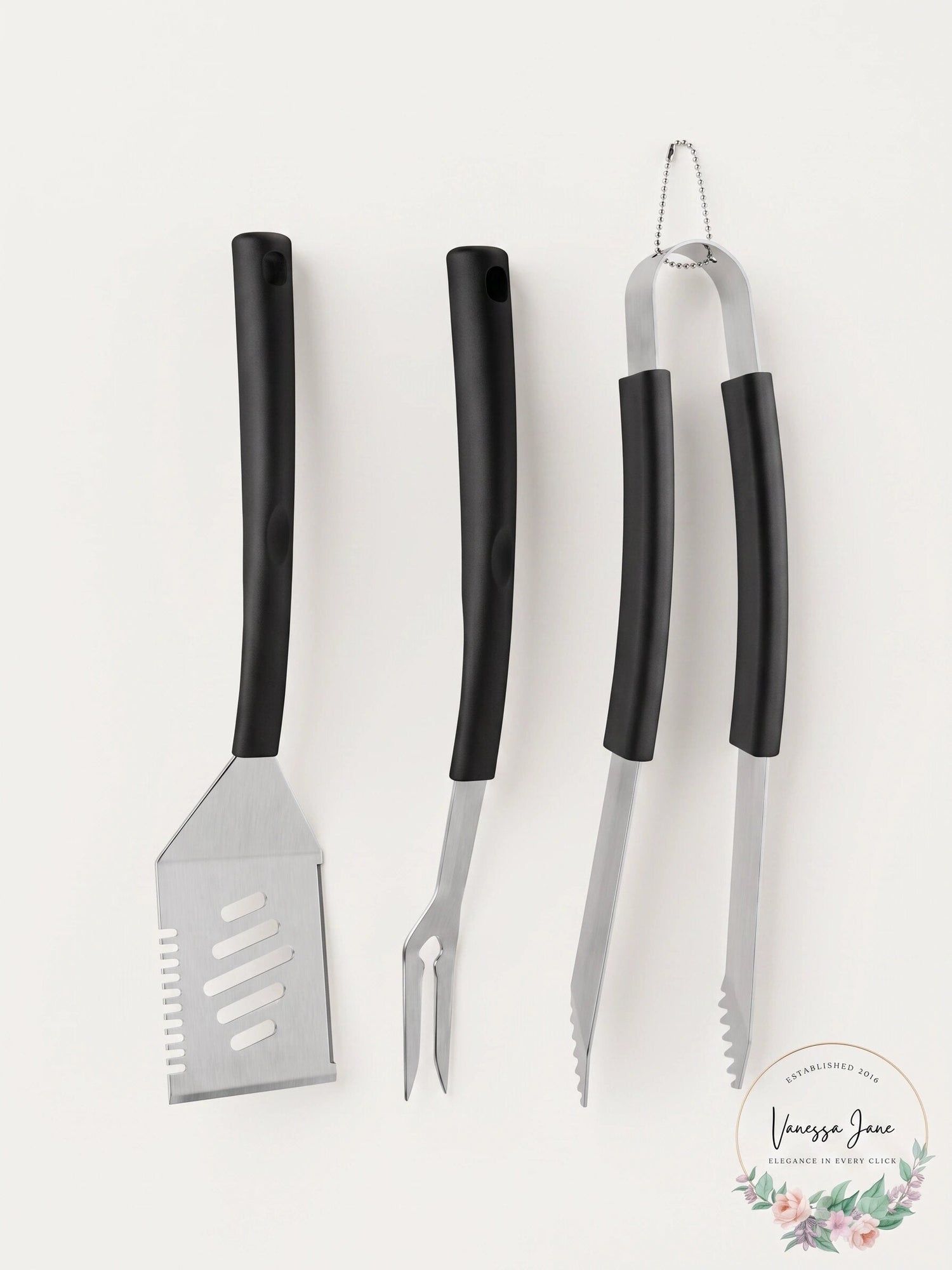 Just Grillin 3-Piece BBQ Kickstand Tool Set