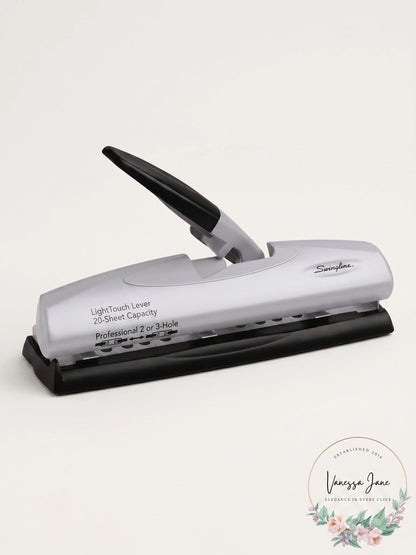 Swingline LightTouch Lever Professional 2- or 3-Hole Punch, 20-Sheet Capacity