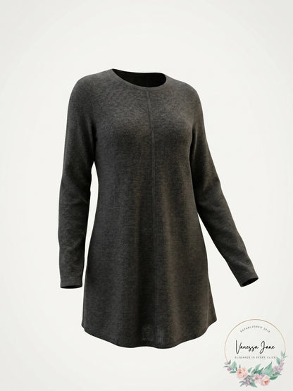 Style and Co Petite Mixed-Stitch Tunic Sweater, Size PM