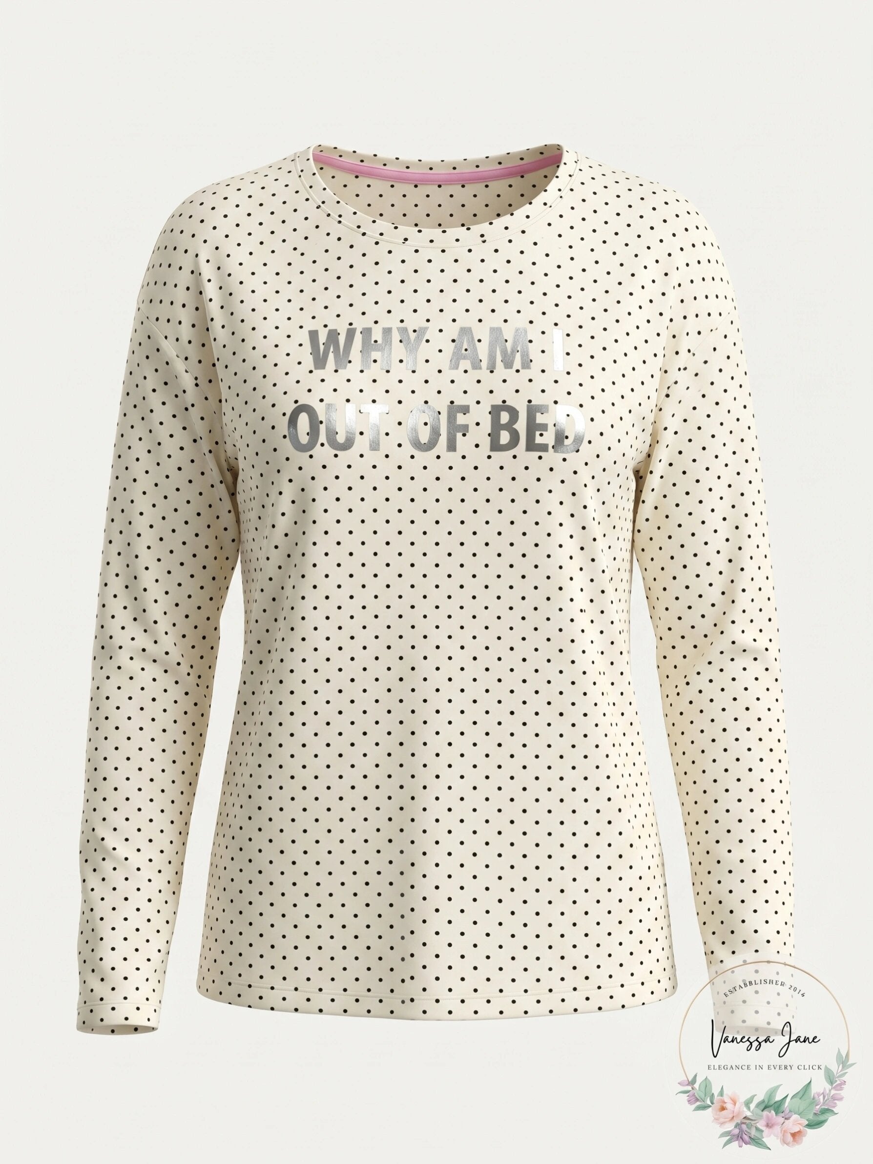 Jenni by Jennifer Moore Why Am I Out Of Bed Cotton Graphic Top Medium