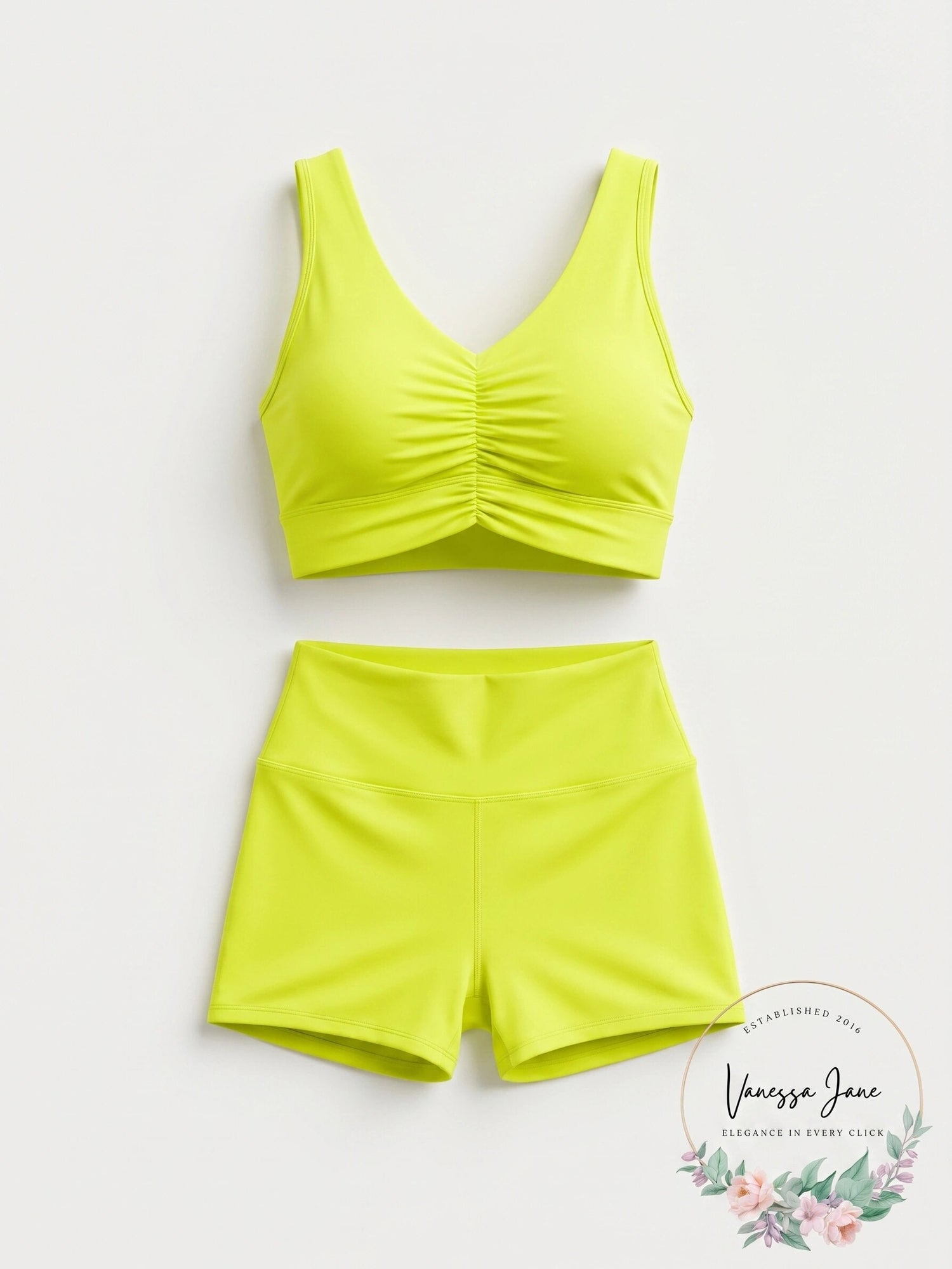 Aqua Lds Shirred Bra, Size Large